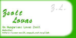 zsolt lovas business card